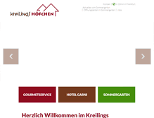 Tablet Screenshot of hotel-kreiling.de